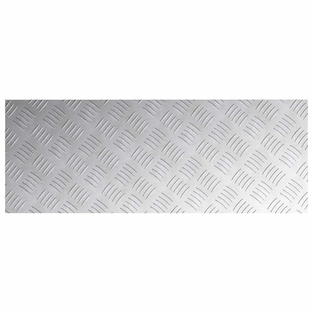 Stair Tread 2 pcs 80 x 30 cm Silver Aluminium Rectangular
