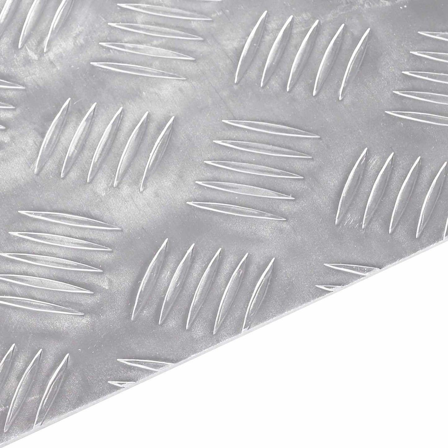 Stair Tread 4 pcs 50 x 40 cm Silver Aluminium Rectangular