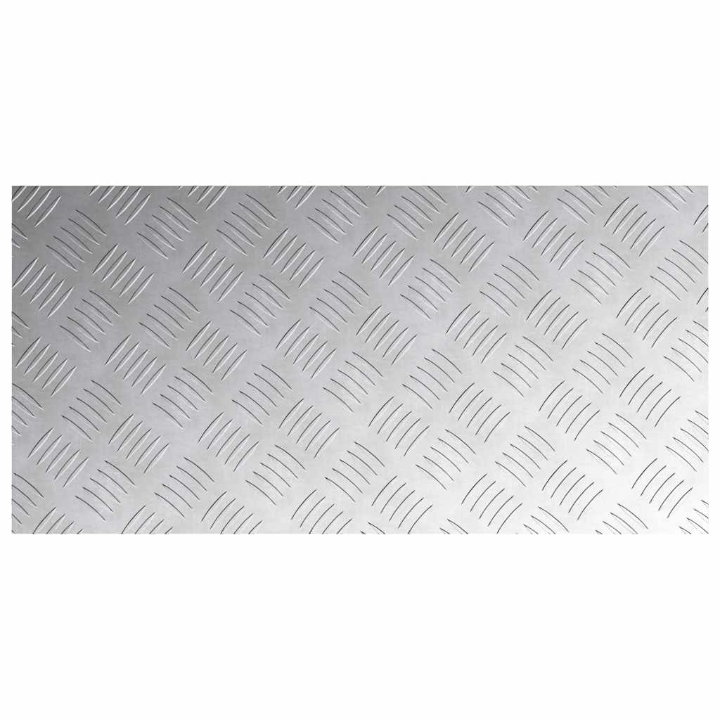 Stair Tread 4 pcs 80 x 40 cm Silver Aluminium Rectangular