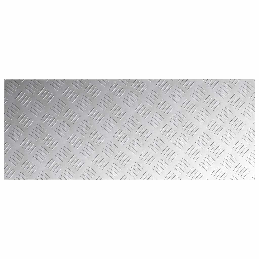 Stair Tread 4 pcs 100 x 40 cm Silver Aluminium Rectangular