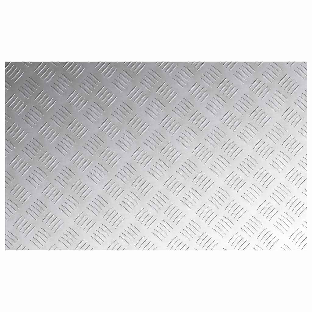 Stair Tread 2 pcs 80 x 50 cm Silver Aluminium Rectangular