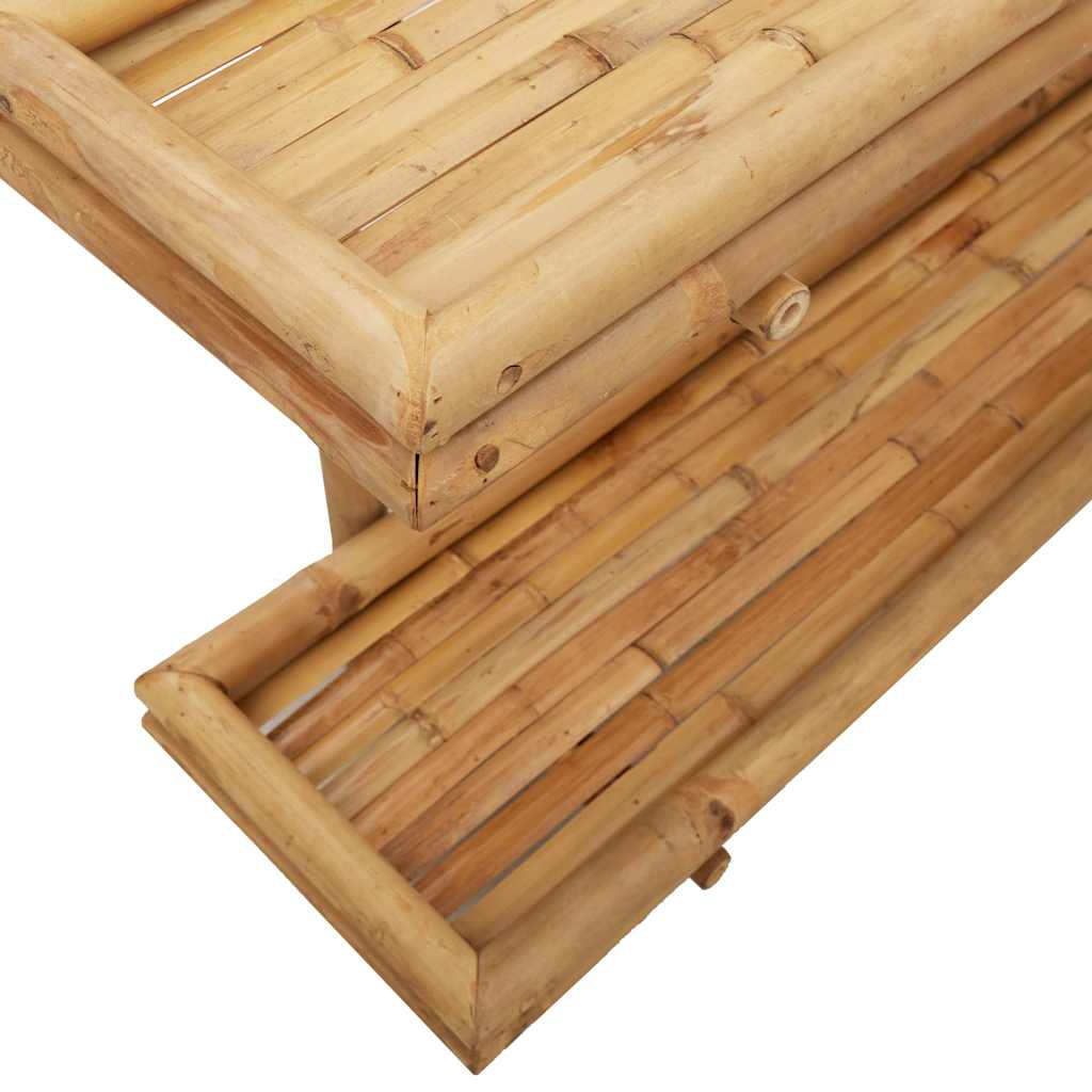 Wall Shelf Wall-Mounted Brown 75 x 26 x 60 cm Bamboo