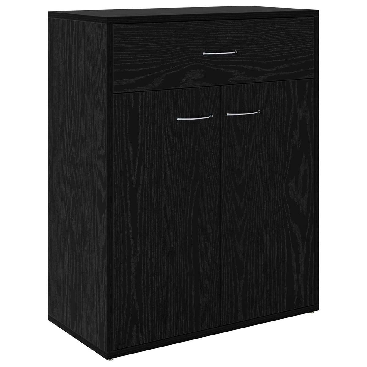 Sideboard Black Oak 60 x 30 x 75 cm Engineered Wood
