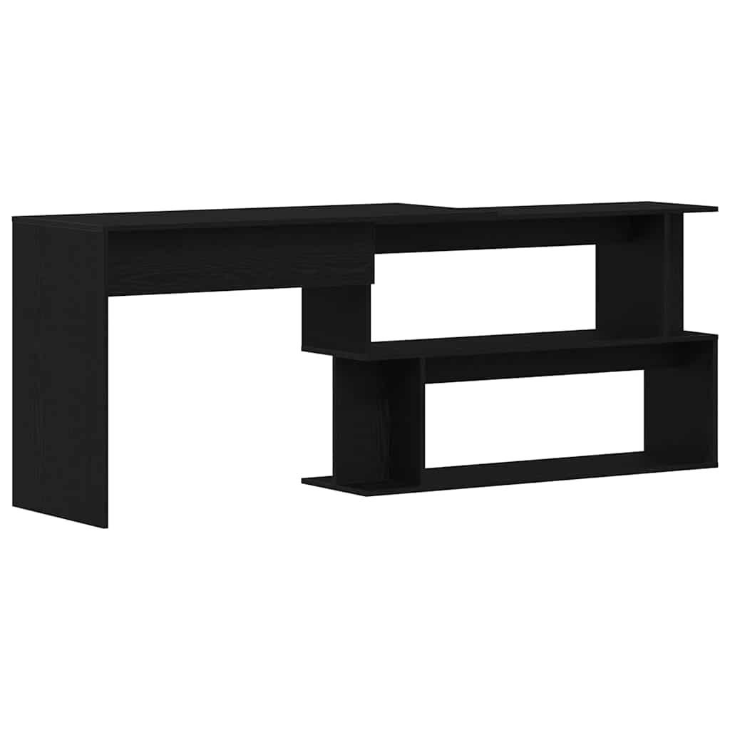Desk Black Oak Engineered Wood 200 x 50 x 76 cm