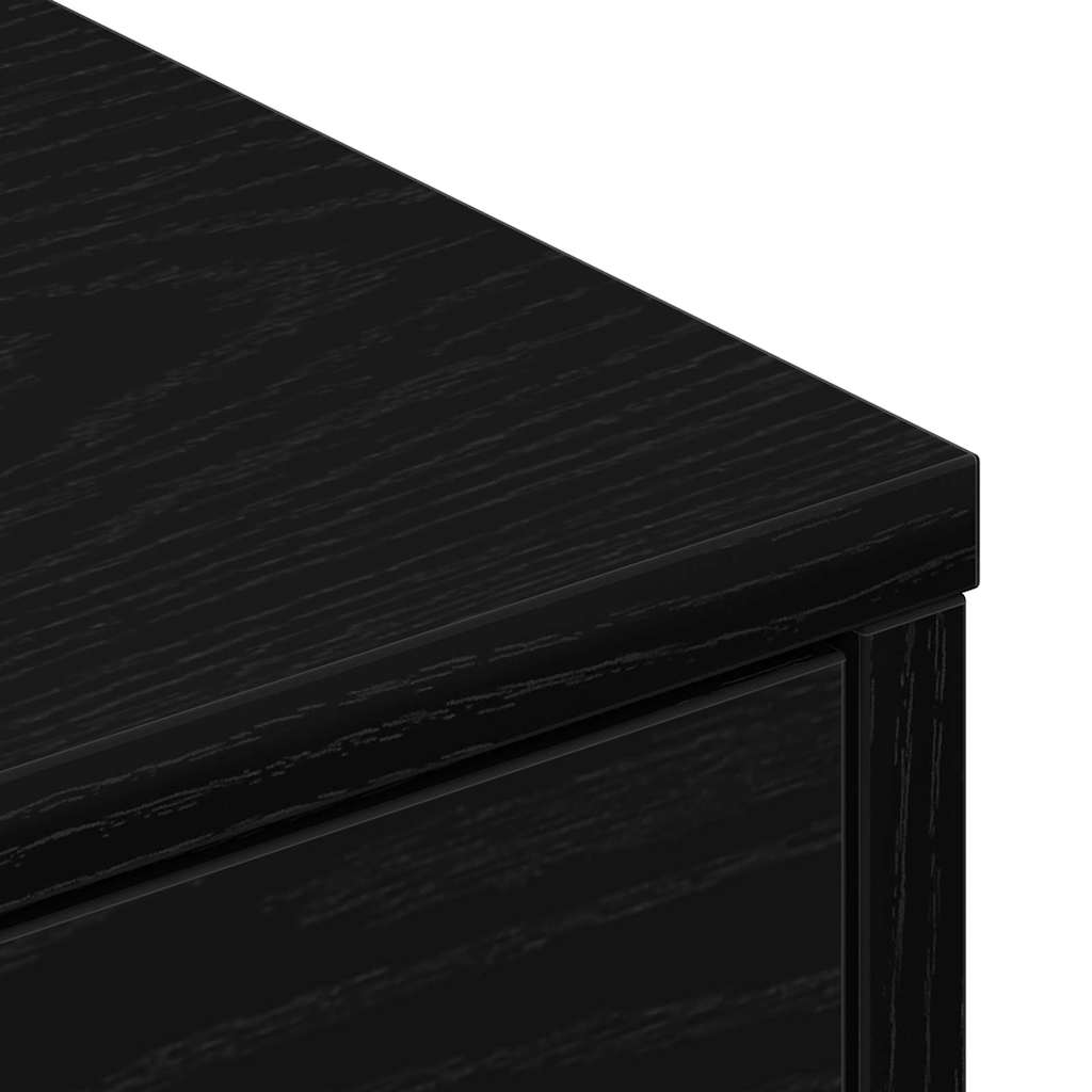 TV Cabinet 80 x 34 x 36 cm Black Oak Engineered Wood
