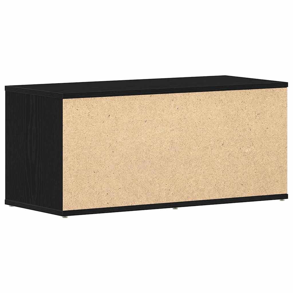 TV Cabinet 80 x 34 x 36 cm Black Oak Engineered Wood