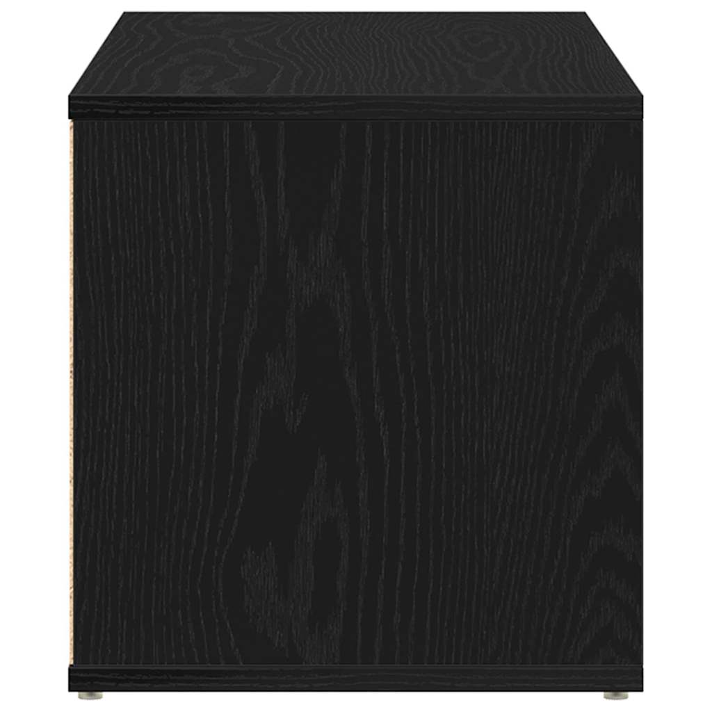 TV Cabinet 80 x 34 x 36 cm Black Oak Engineered Wood