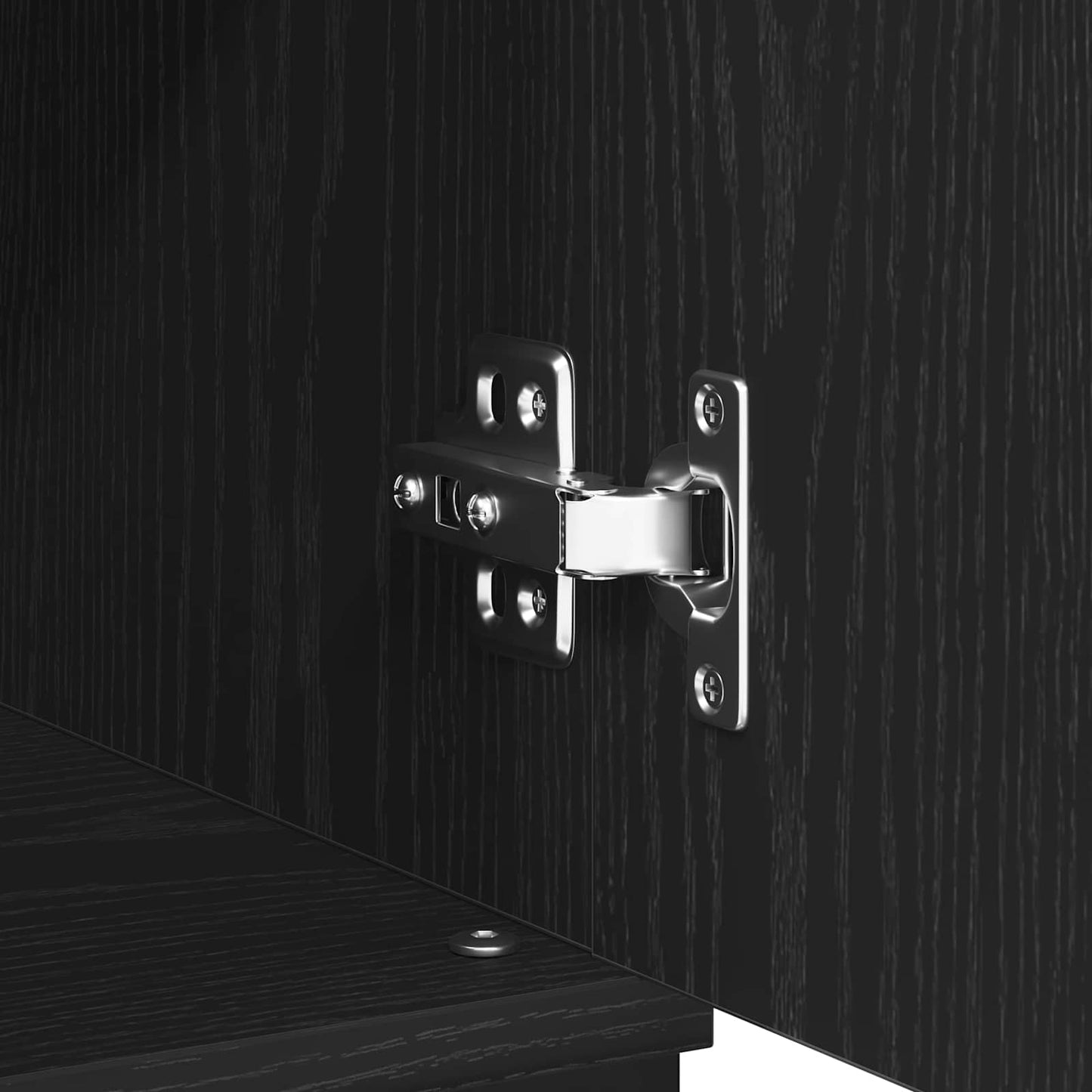 Sideboard Black Oak 60 x 35 x 70 cm Engineered Wood