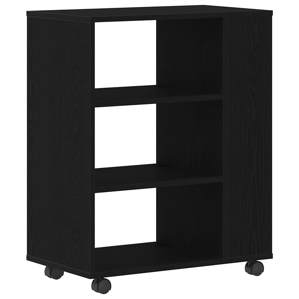 Storage Cabinet 60 x 35 x 75 cm Engineered Wood Black Oak