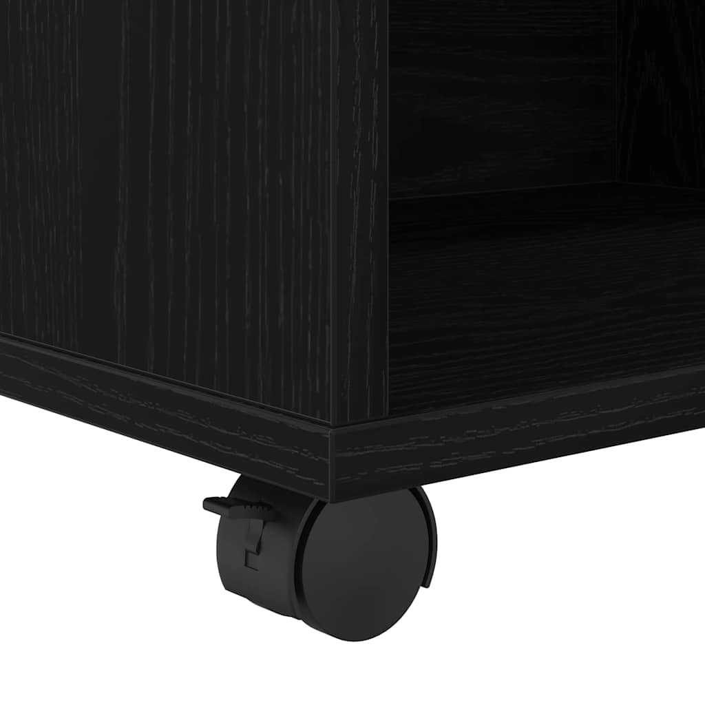 Storage Cabinet 46 x 36 x 59 cm Engineered Wood Black Oak