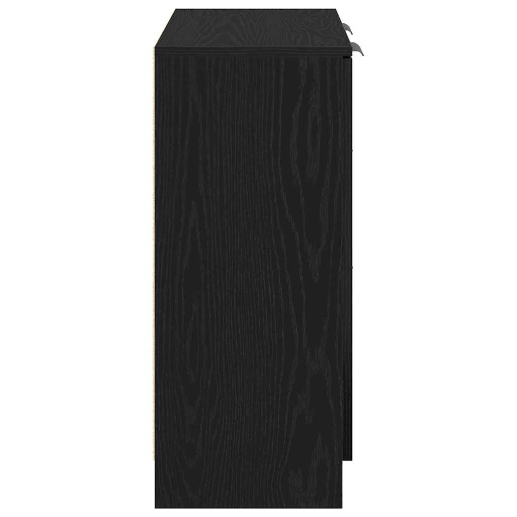Sideboard Black Oak 60 x 30 x 70 cm Engineered Wood