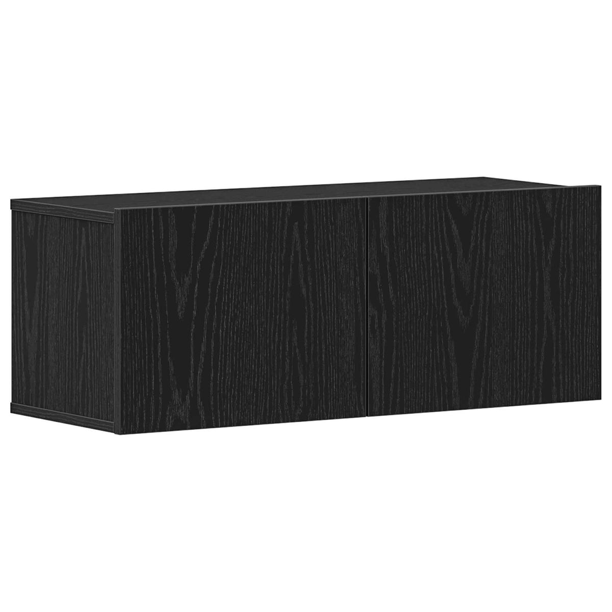 TV Cabinet 2 pcs Black Oak Engineered Wood
