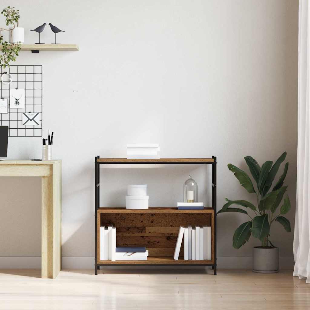 Bookshelf 80 x 30 x 78.5 cm Engineered Wood Smoked Oak