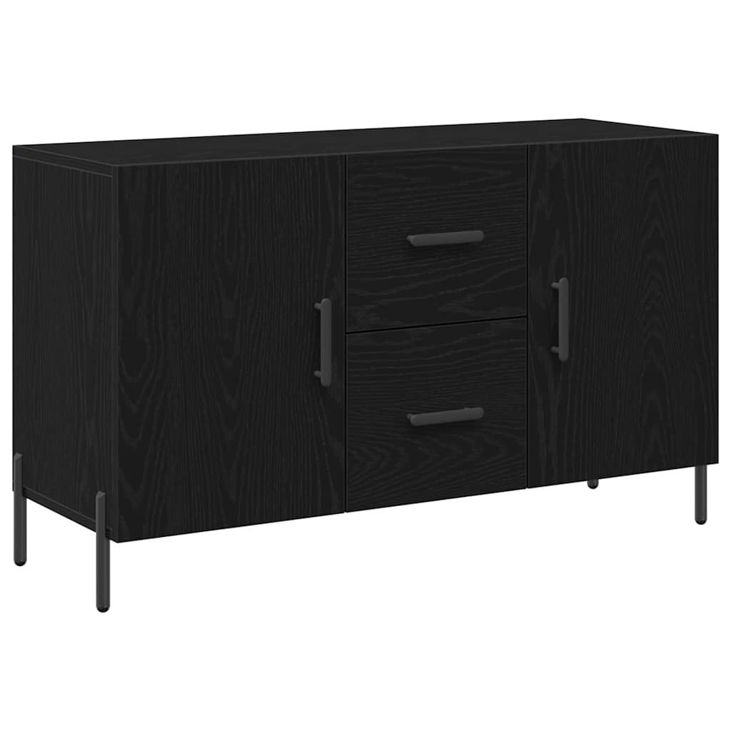 Sideboard Black Oak 100 x 36 x 60 cm Engineered Wood