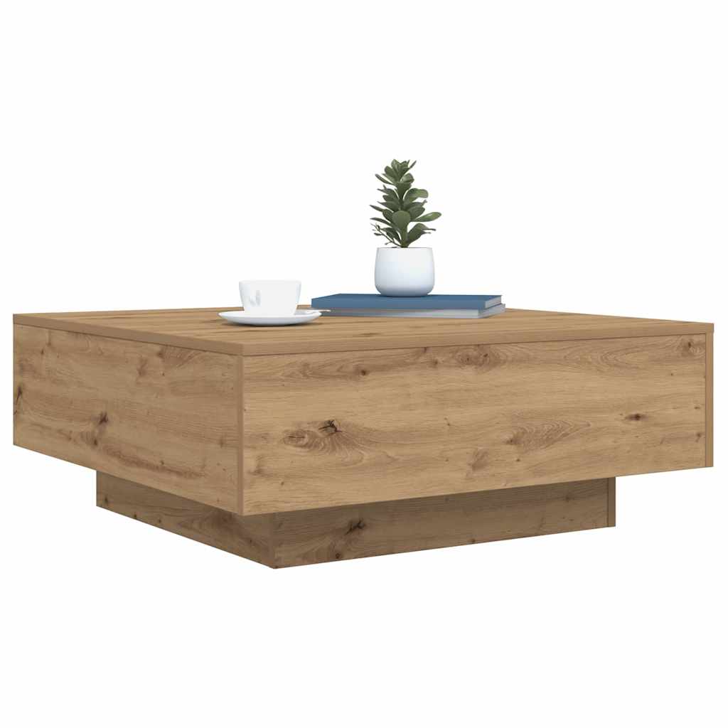 Artisan Oak 80 x 80 x 31 cm Engineered Wood