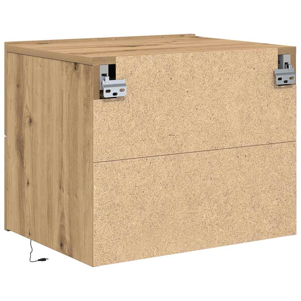 Bedside Cabinet Artisan Oak 50 x 39 x 41 cm Engineered Wood