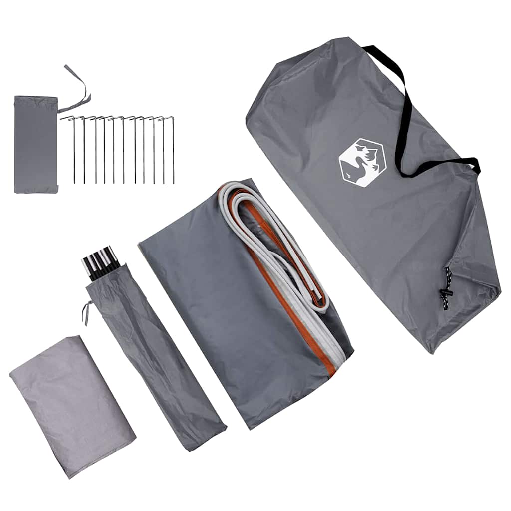 Tailgate Tent 194 x 180 x 210 cm Grey and Orange Taffeta