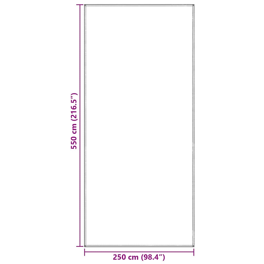 Tent Carpet Folding Blue and Grey 550 x 250 cm Polyethylene