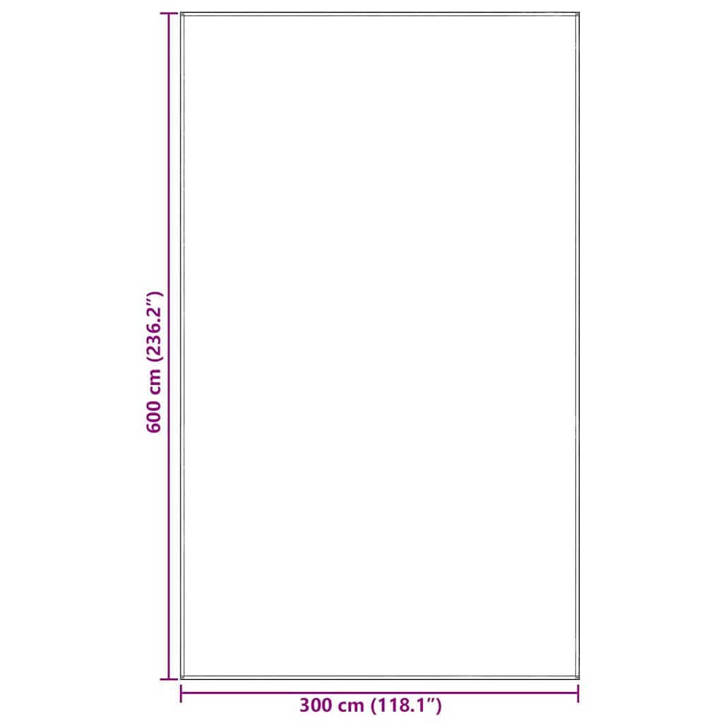 Tent Carpet Folding Blue and Grey 600 x 300 cm Polyethylene