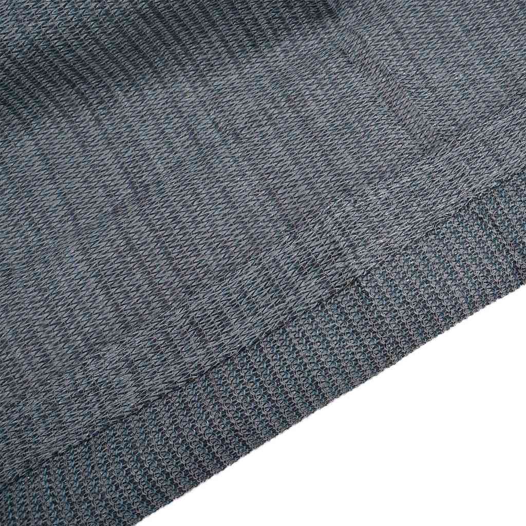 Tent Carpet Folding Blue and Grey 500 x 400 cm Polyethylene