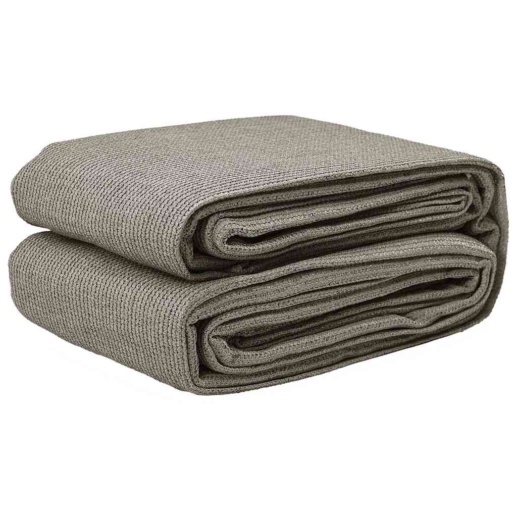 Tent Carpet Folding Manual Light Grey 200 x 200 cm Polyethylene