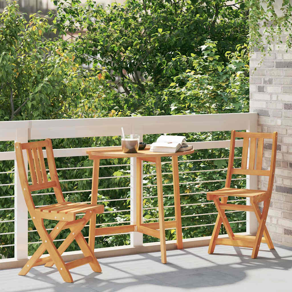 Garden Chair 2 pcs Solid Acacia Wood