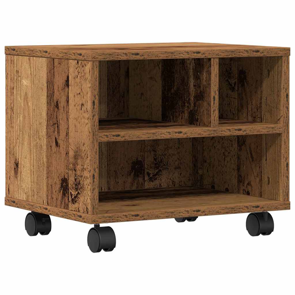 Printer Stand Old Wood 41 x 32 x 34.5 cm Engineered Wood
