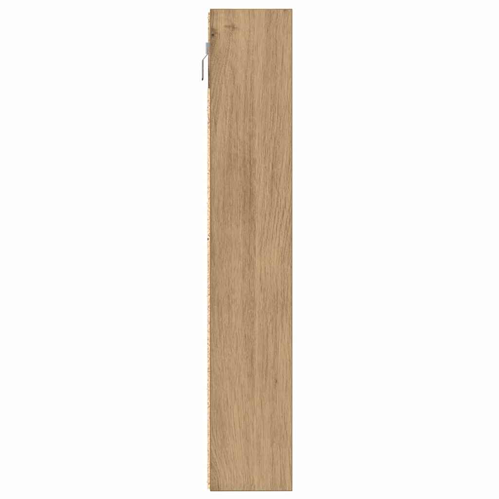 Display Cabinet Wall-Mounted Artisan Oak 100 x 8.5 x 50 cm