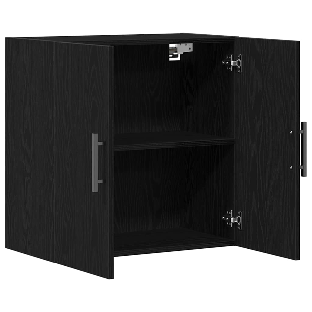 Wall Cabinet 60 x 31.5 x 60 cm Engineered Wood Black Oak