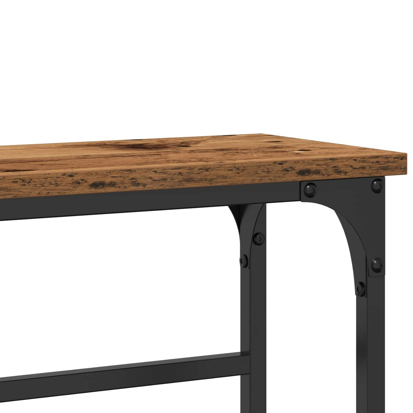 Console Table Old Wood 75 x 19.5 x 75 cm Engineered Wood