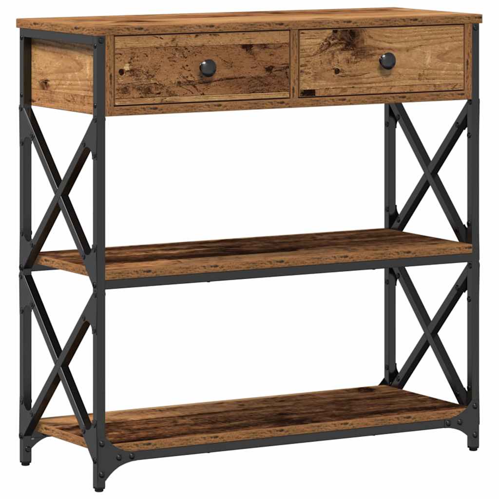 Console Table Old wood 75 x 28 x 75 cm