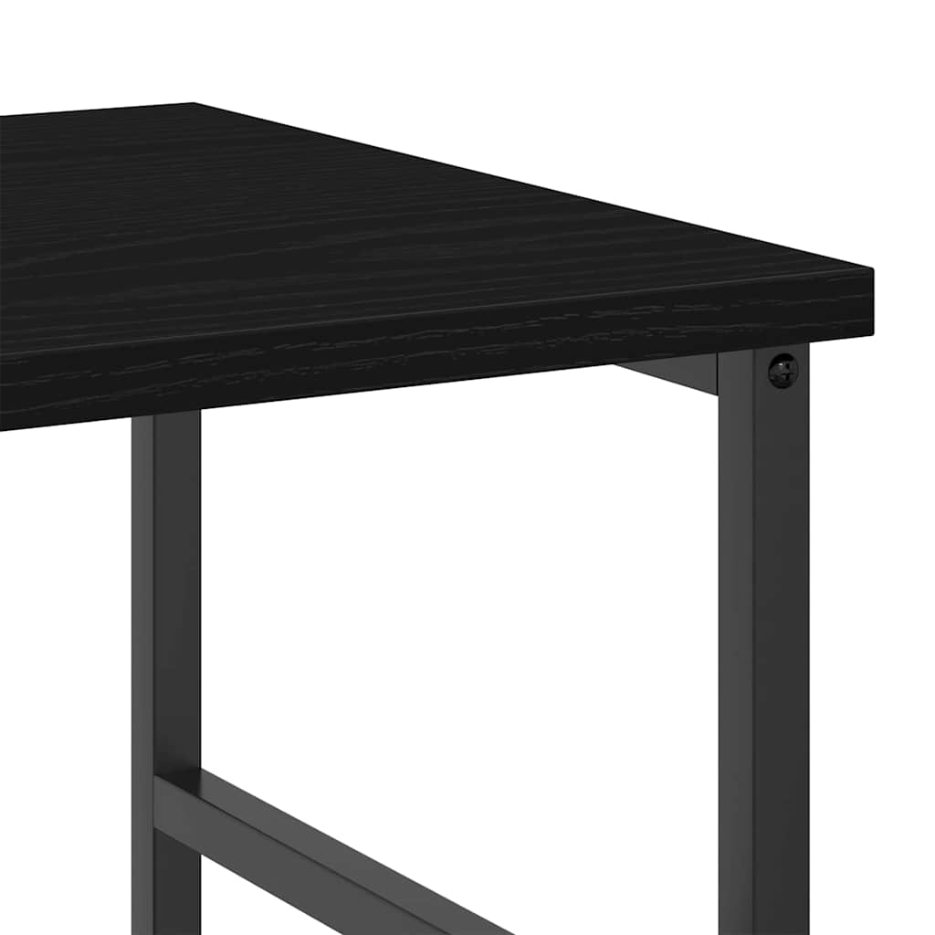 Bookshelf 3-Tier 50 x 33 x 117.5 cm Engineered Wood Black Oak