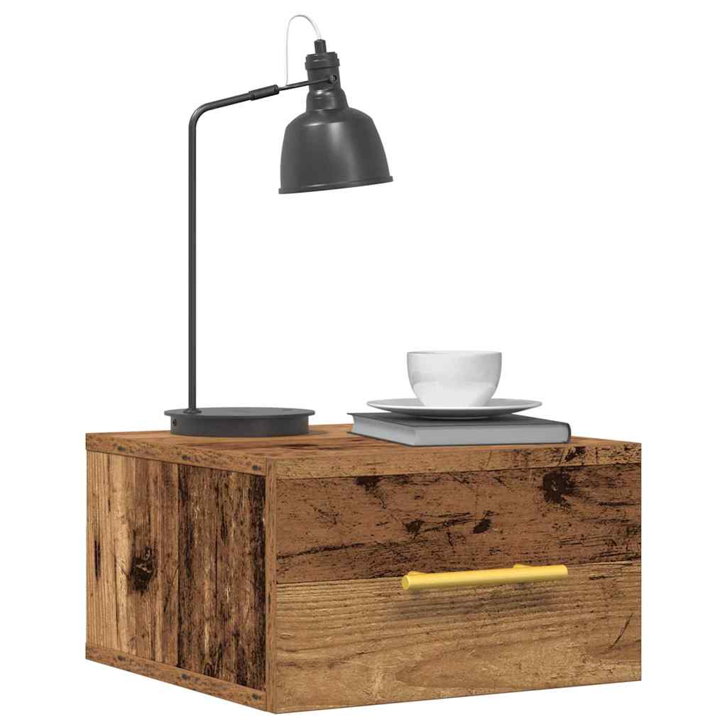 Bedside Cabinet 2 pcs 35 x 35 x 20 cm Engineered Wood Old Wood