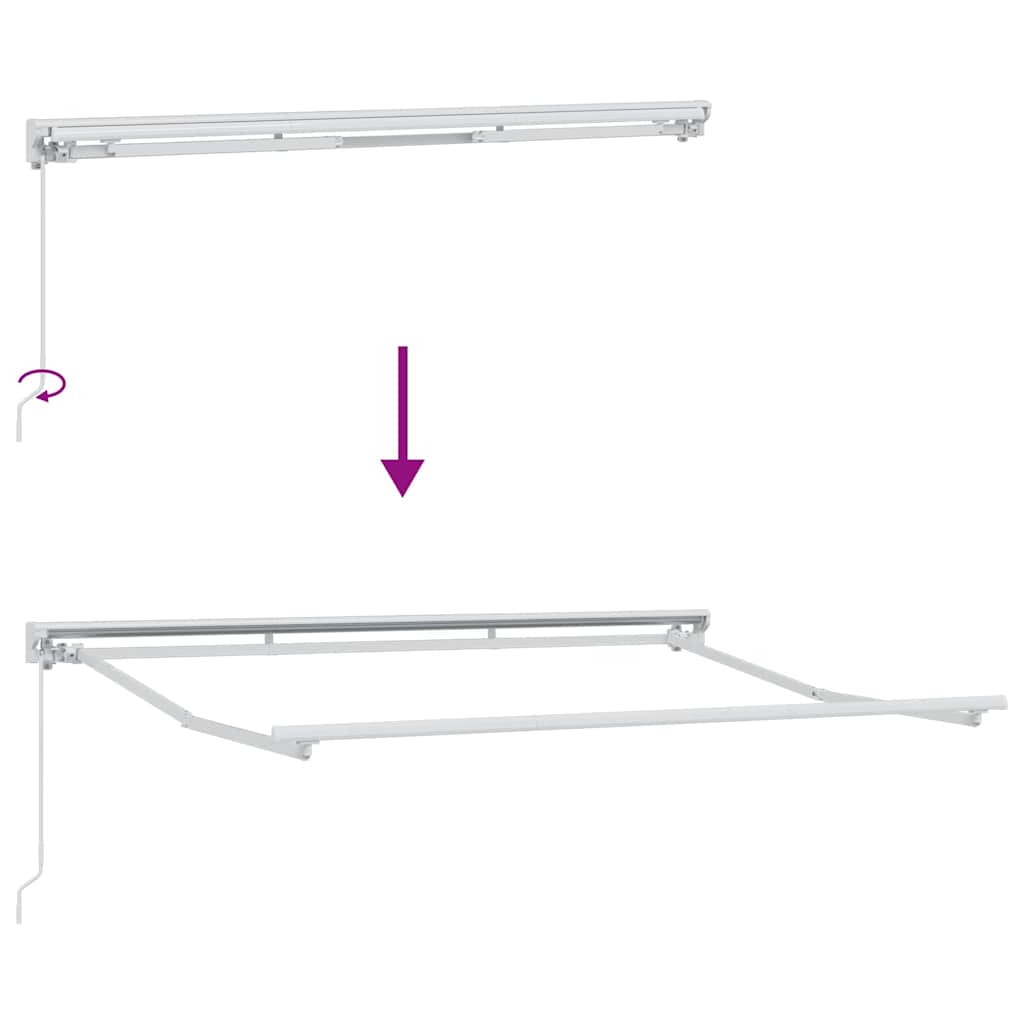 Awning Frame Burgundy 300 x 200 cm Polyester with PU coating