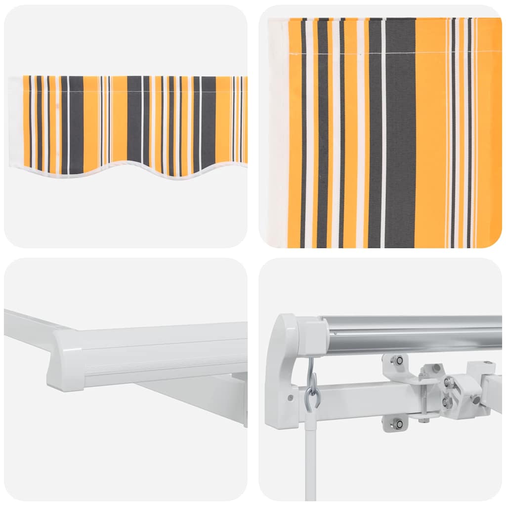Retractable Awning Yellow 300 x 200 cm Fabric