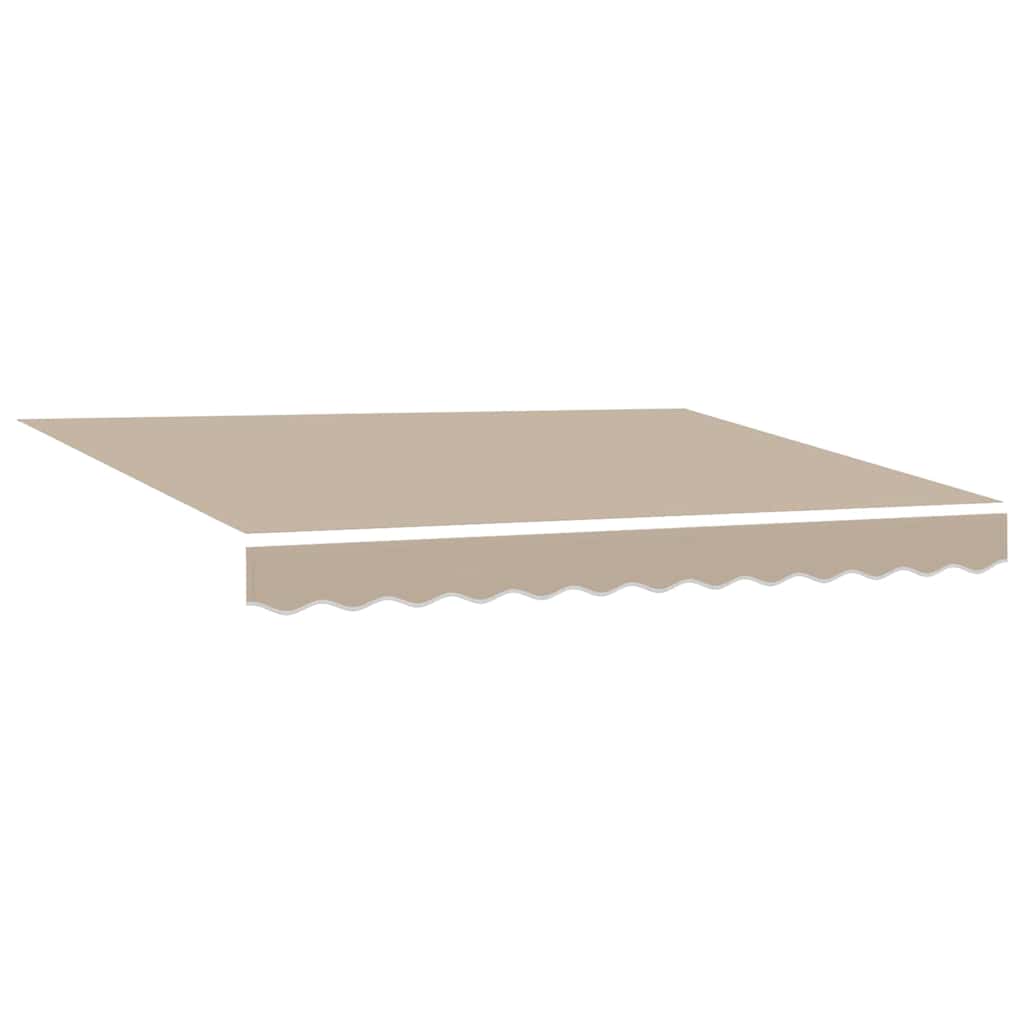 Retractable Awning Beige 350 x 250 cm Polyester and Aluminium