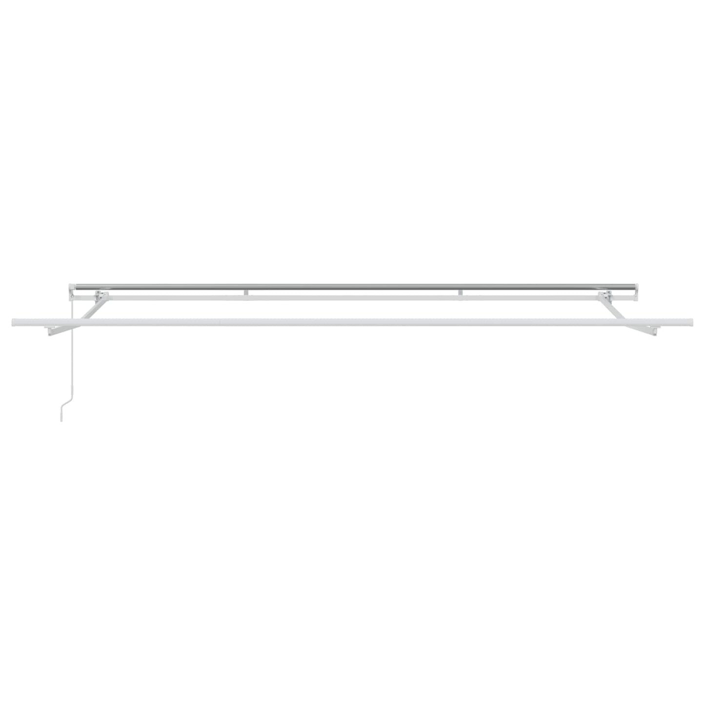 Retractable Awning Green and White 400 x 300 cm