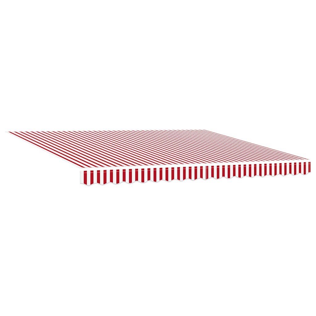 Retractable Awning Red and White 400 x 350 cm