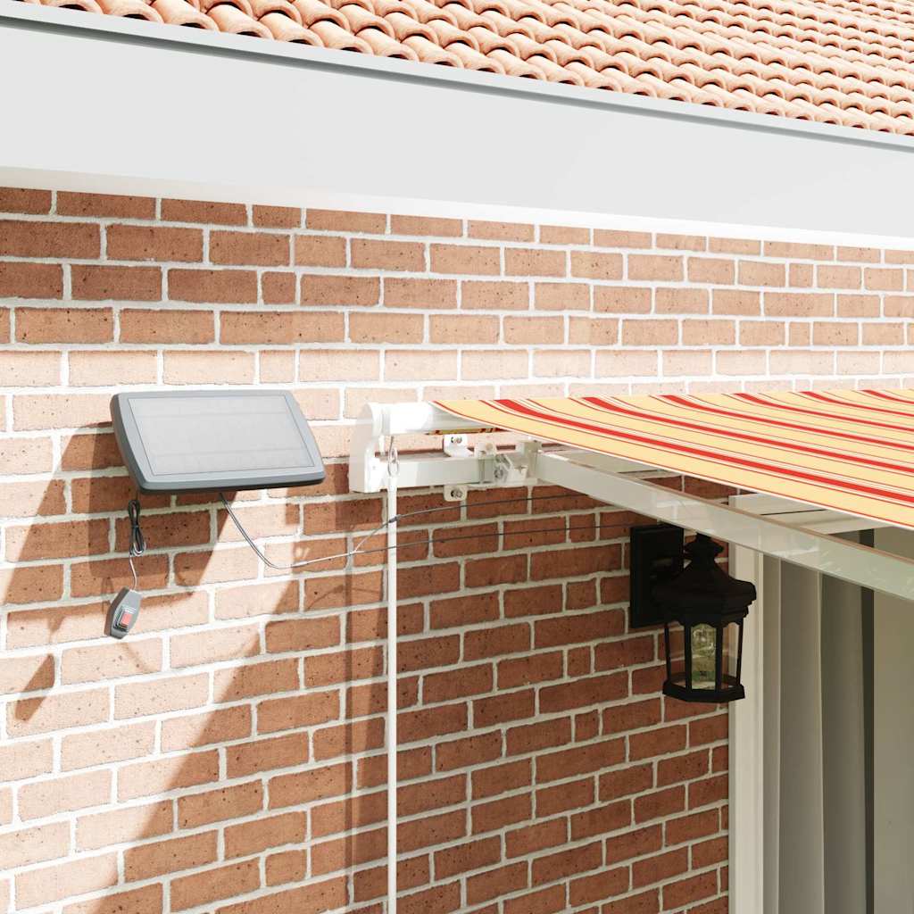 Retractable Awning Yellow and Orange 450 x 350 cm