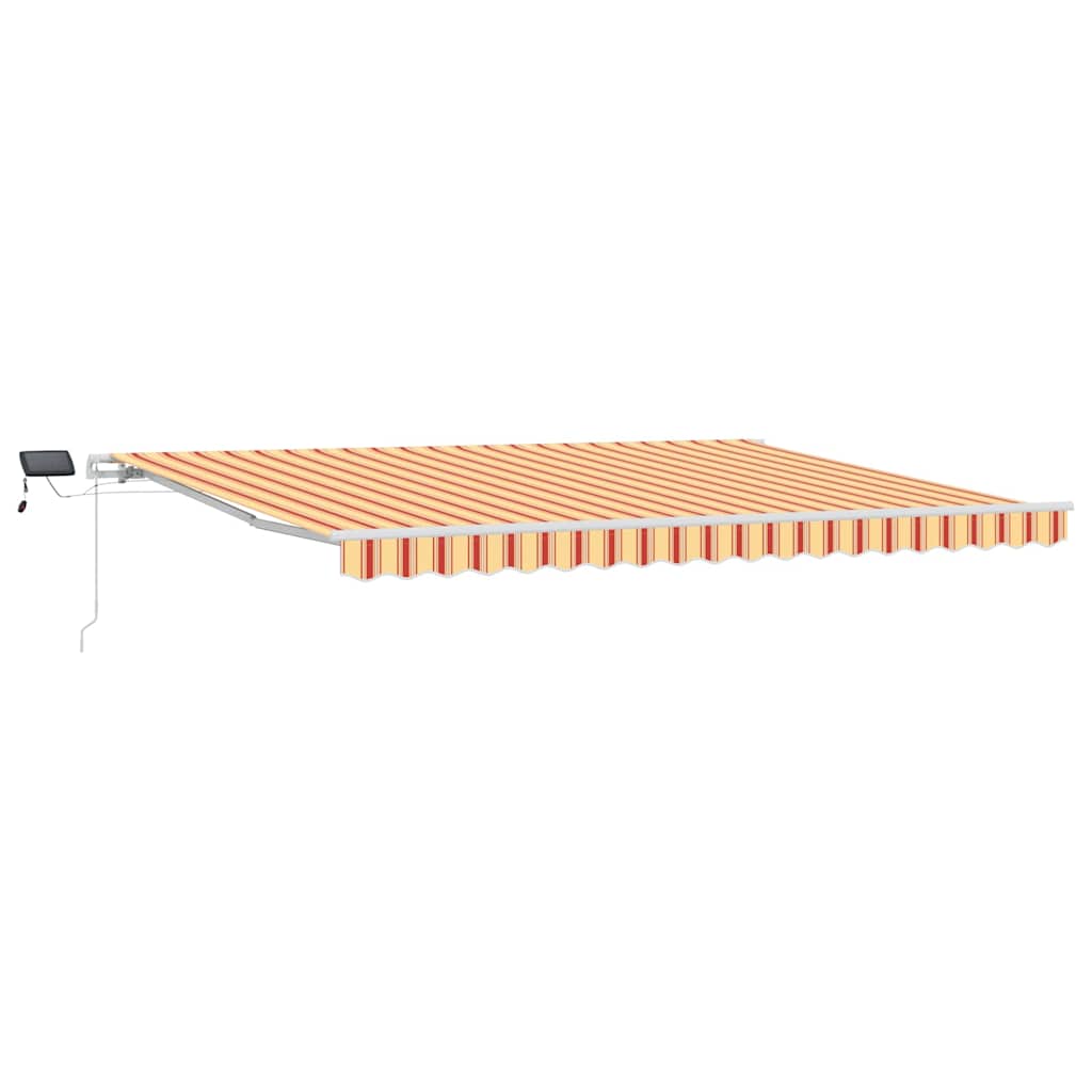 Retractable Awning Yellow and Orange 450 x 350 cm