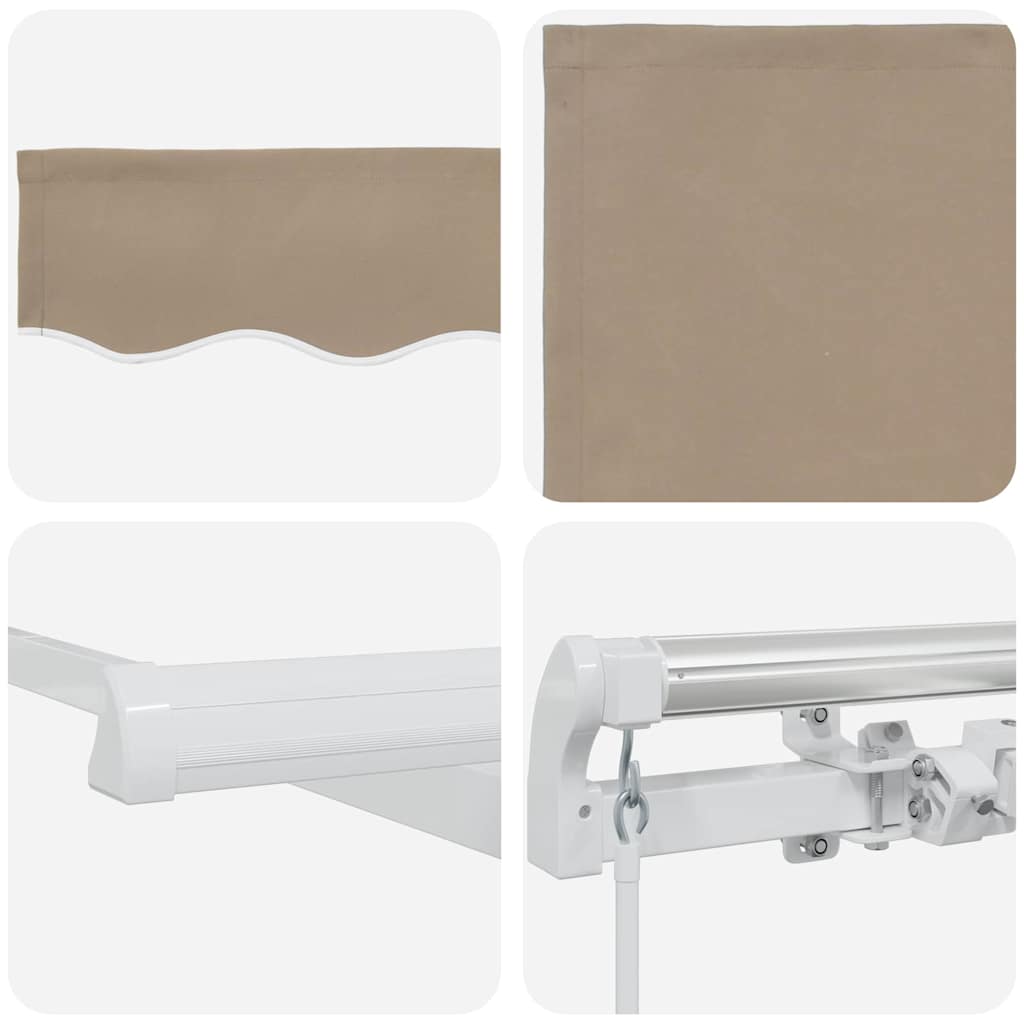 Retractable Awning Beige 450 x 350 x 165 cm