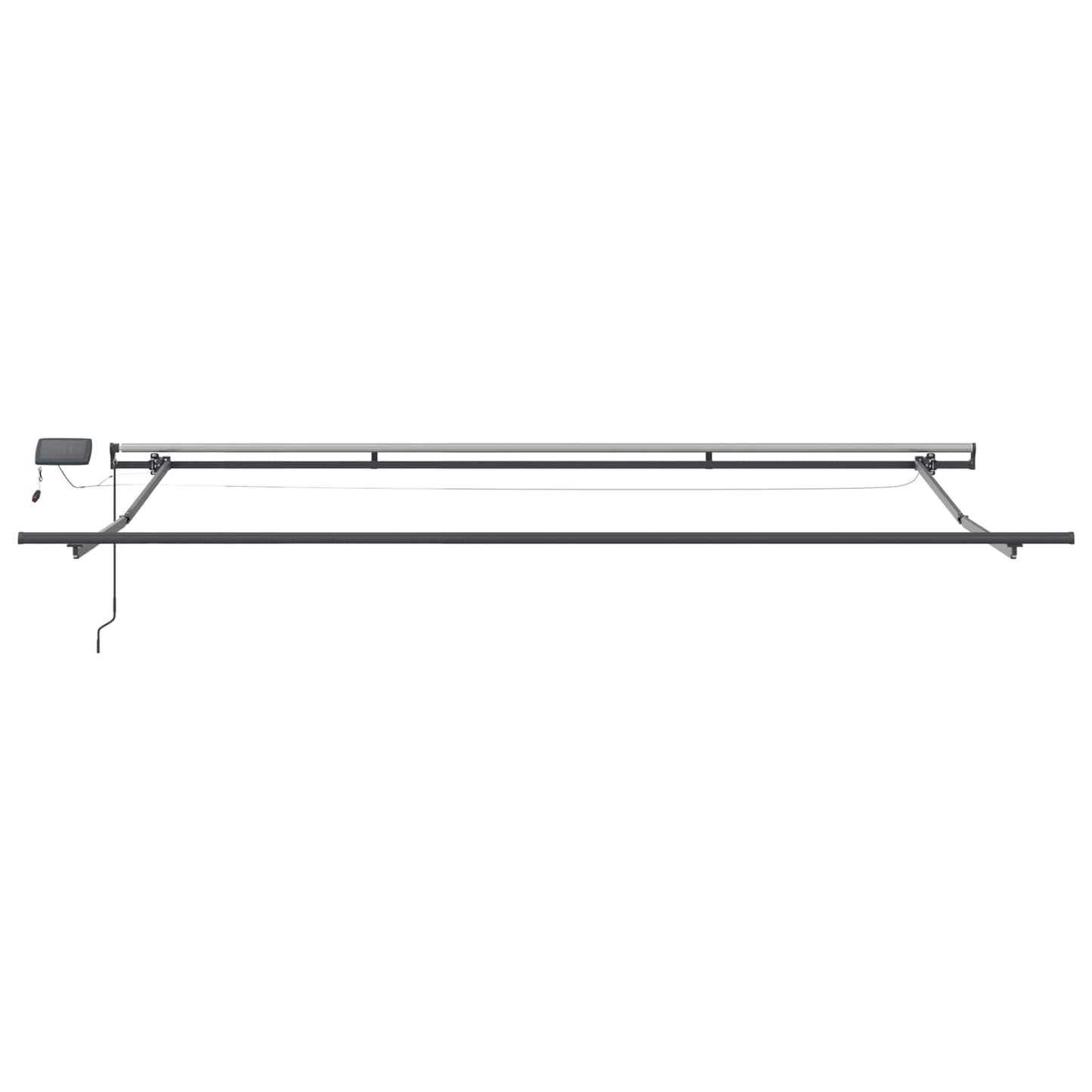 Retractable Awning Beige 450 x 350 cm Fabric and Aluminium