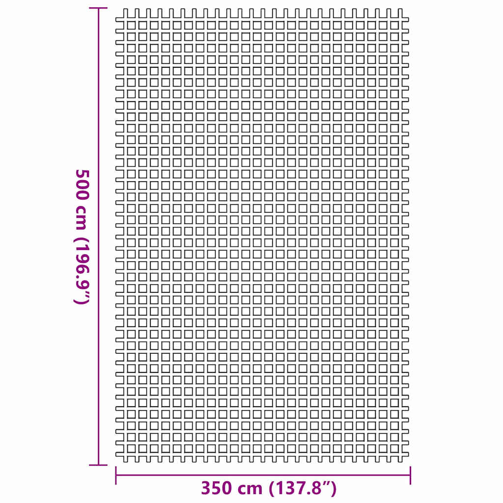 Tent Carpet Blue 500 x 350 cm Polyester