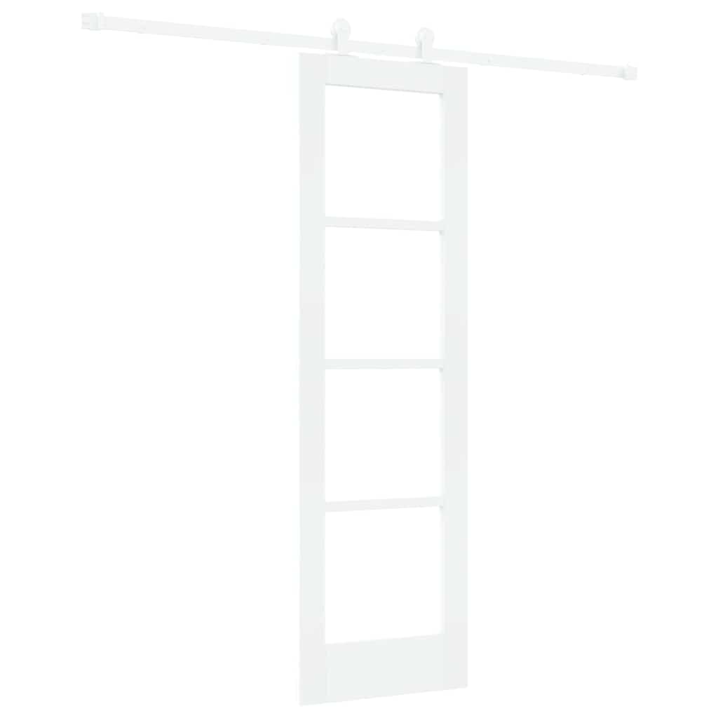 Sliding Door ORKDAL 61 x 198.5 cm Solid Pine Wood and Glass