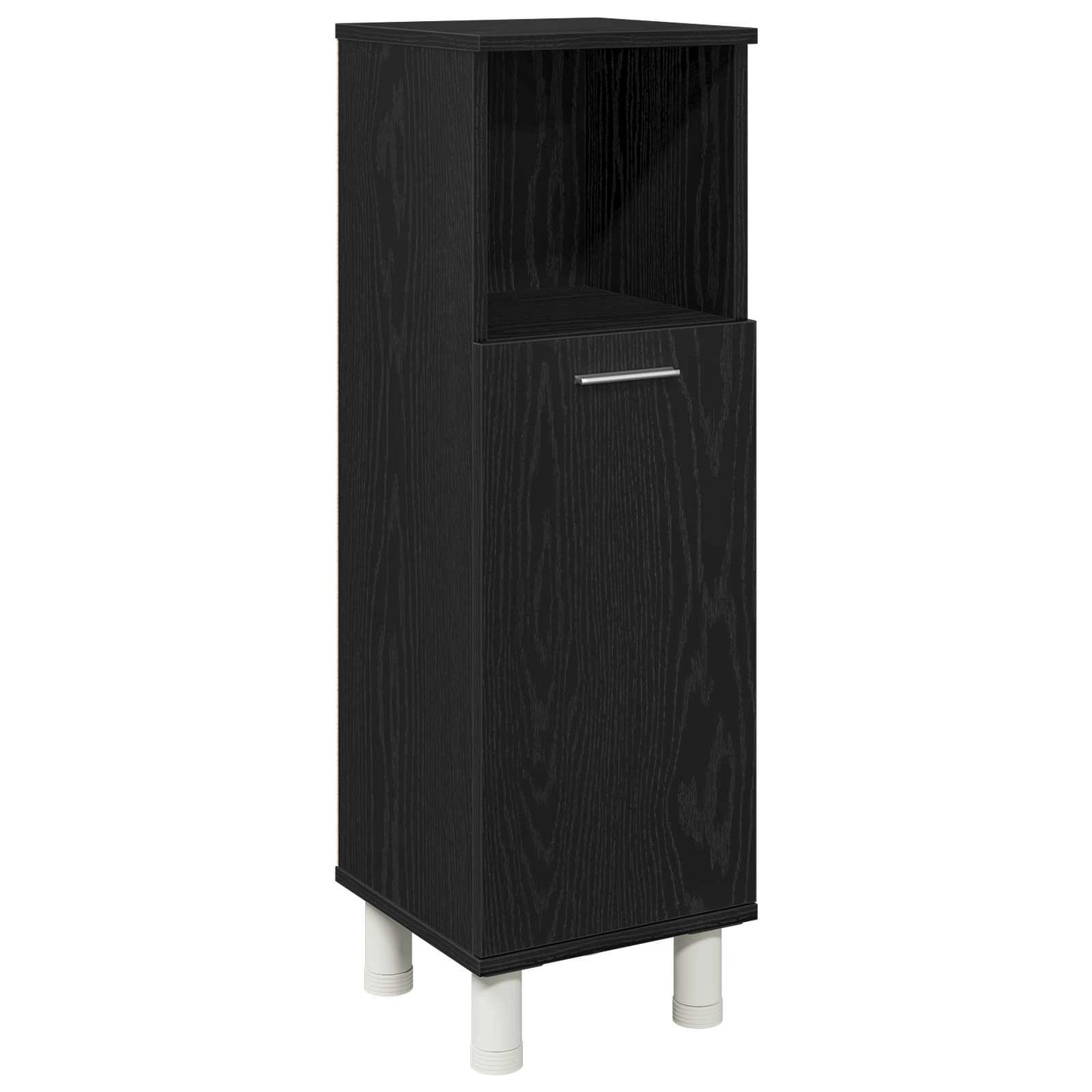 Bathroom Furniture Set 4 pcs Black Engineered Wood