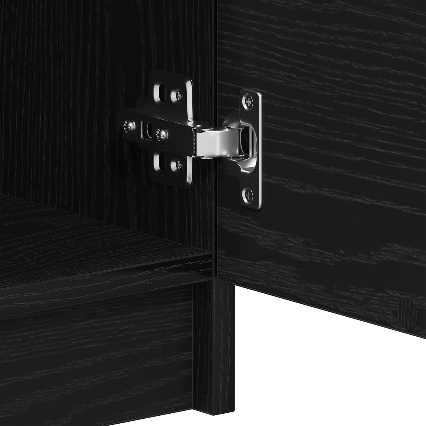 Sideboard 2 pcs Black Oak 60 x 30 x 70 cm Engineered Wood