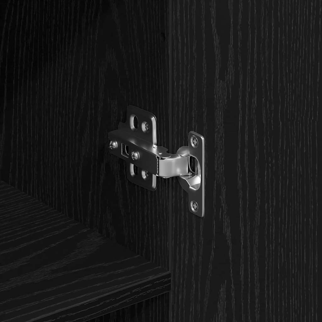 Highboard 2 pcs Black oak 69.5 x 34 x 180 cm