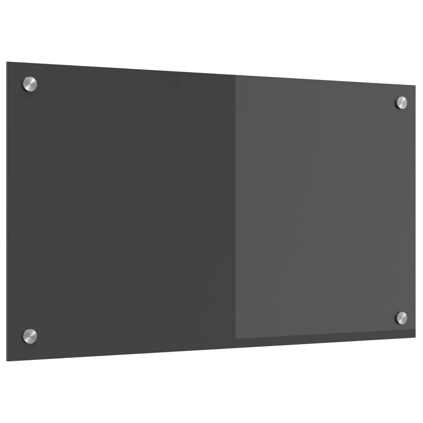 Kitchen Backsplash Dark Grey 70 x 40 cm Tempered Glass