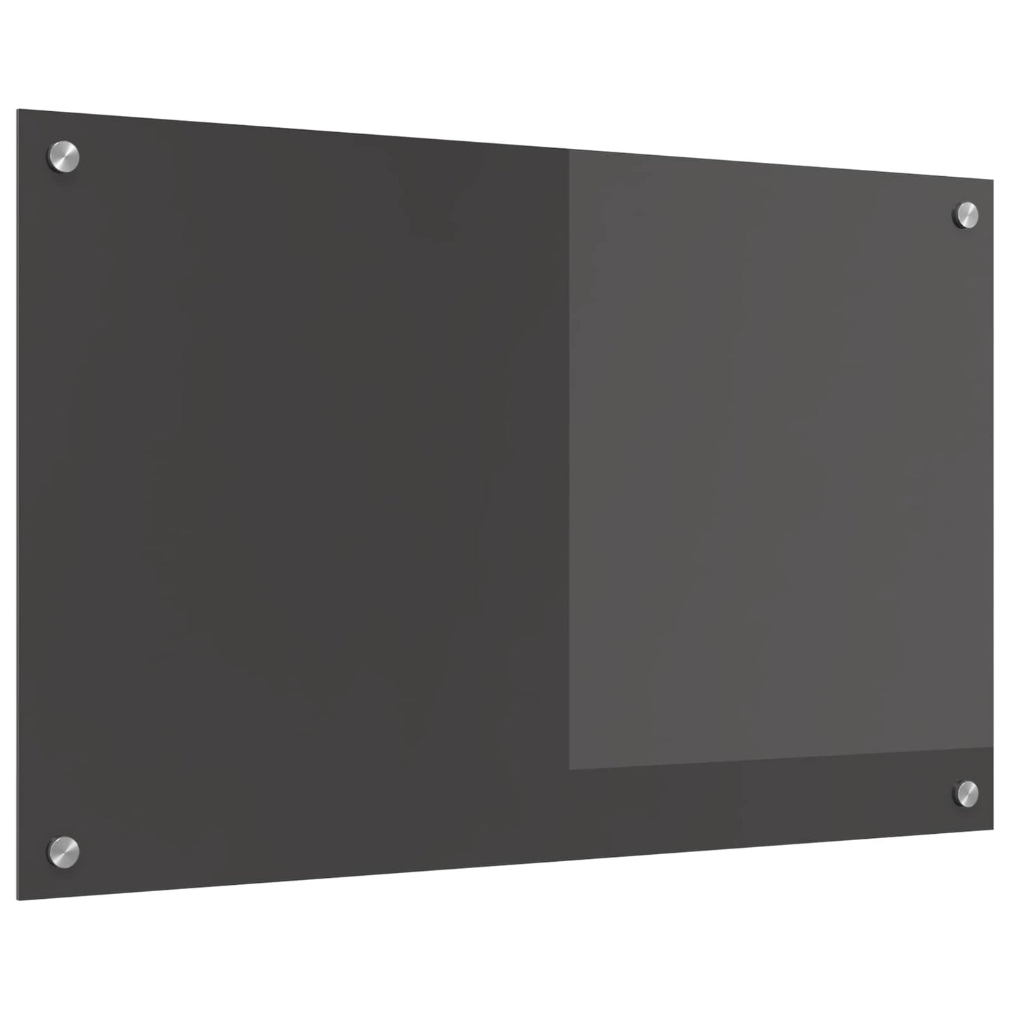 Kitchen Backsplash Dark Grey 80 x 50 cm Tempered Glass