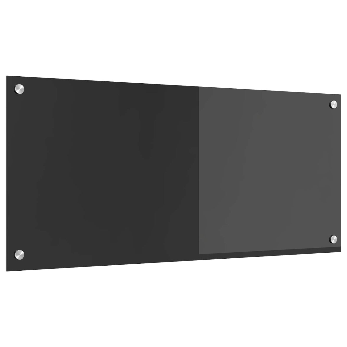 Kitchen Backsplash Dark Grey 90 x 40 cm Tempered Glass